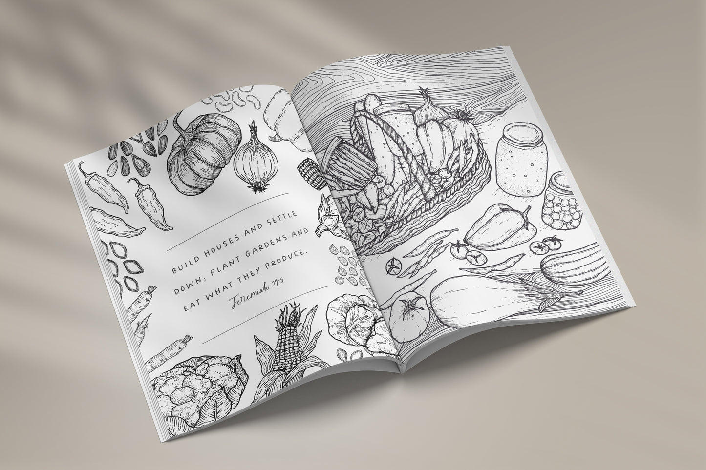 Seasons on the Homestead Coloring Book