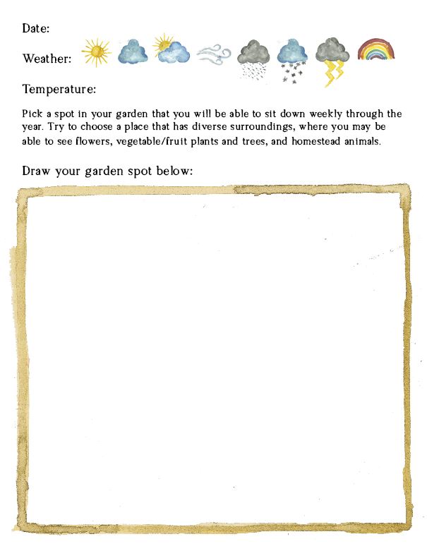 Homesteader's Garden Journal - Upper Elementary - Digital Download