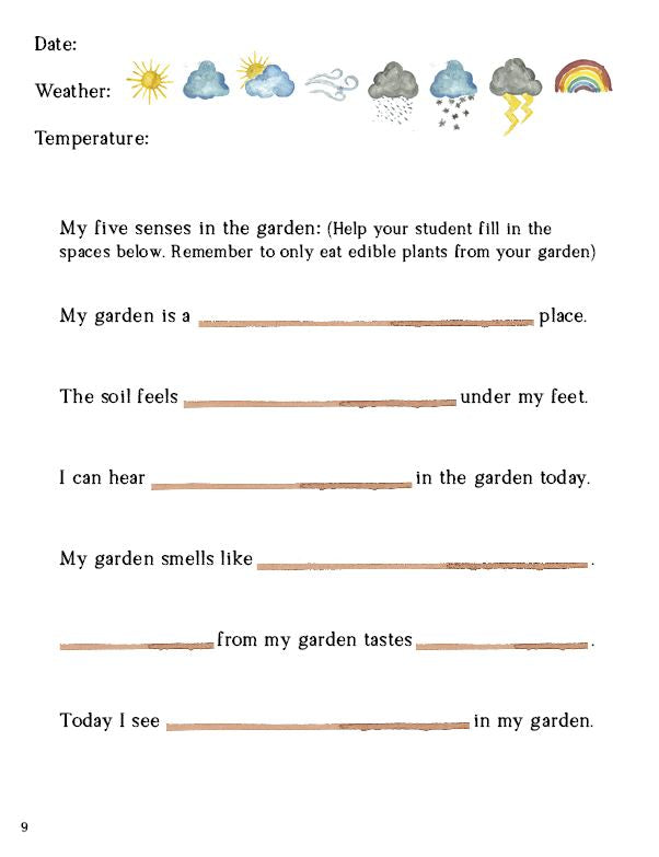Homesteader's Garden Journal - Upper Elementary - Digital Download