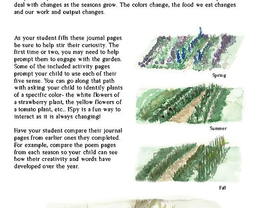 Upper Elementary Homesteader's Garden Journal