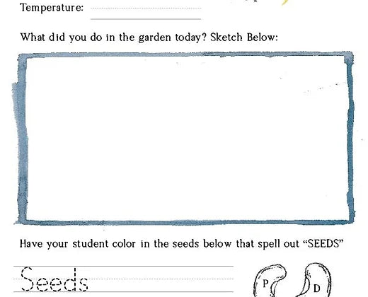 Lower Elementary Homesteader's Garden Journal