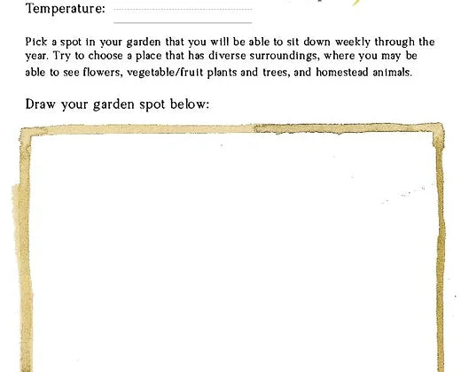 Lower Elementary Homesteader's Garden Journal